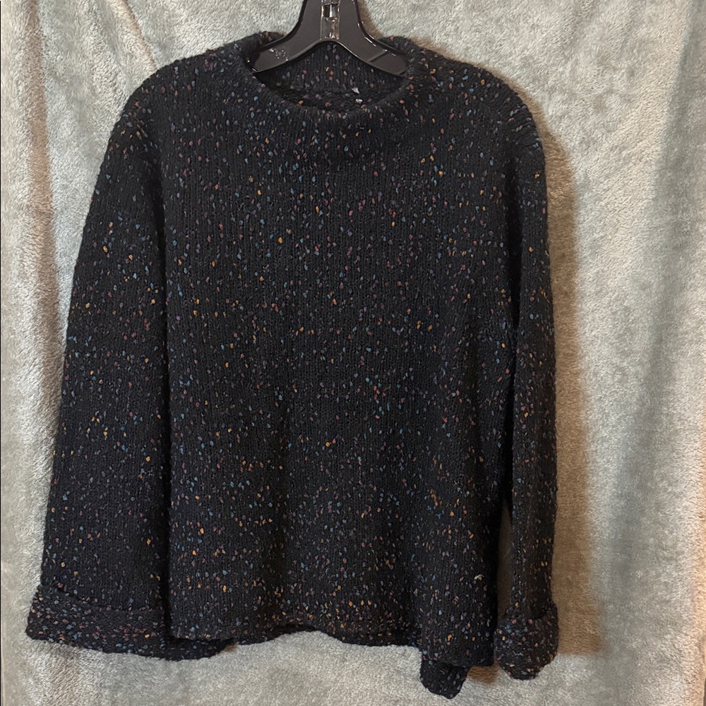 Women's Habitat "Confetti Funnel Neck Pullover" (Style #89056) Size L